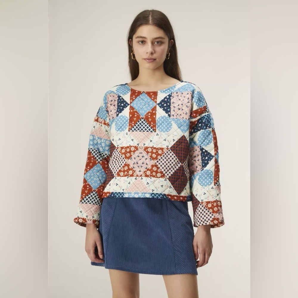 Colorful Patchwork Sweater - Picture 1 of 5
